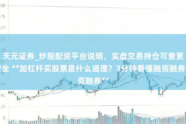 天元证券_炒股配资平台说明，实盘交易持仓可查更安全 **加杠杆买股票是什么道理？3分钟看懂融资融券**
